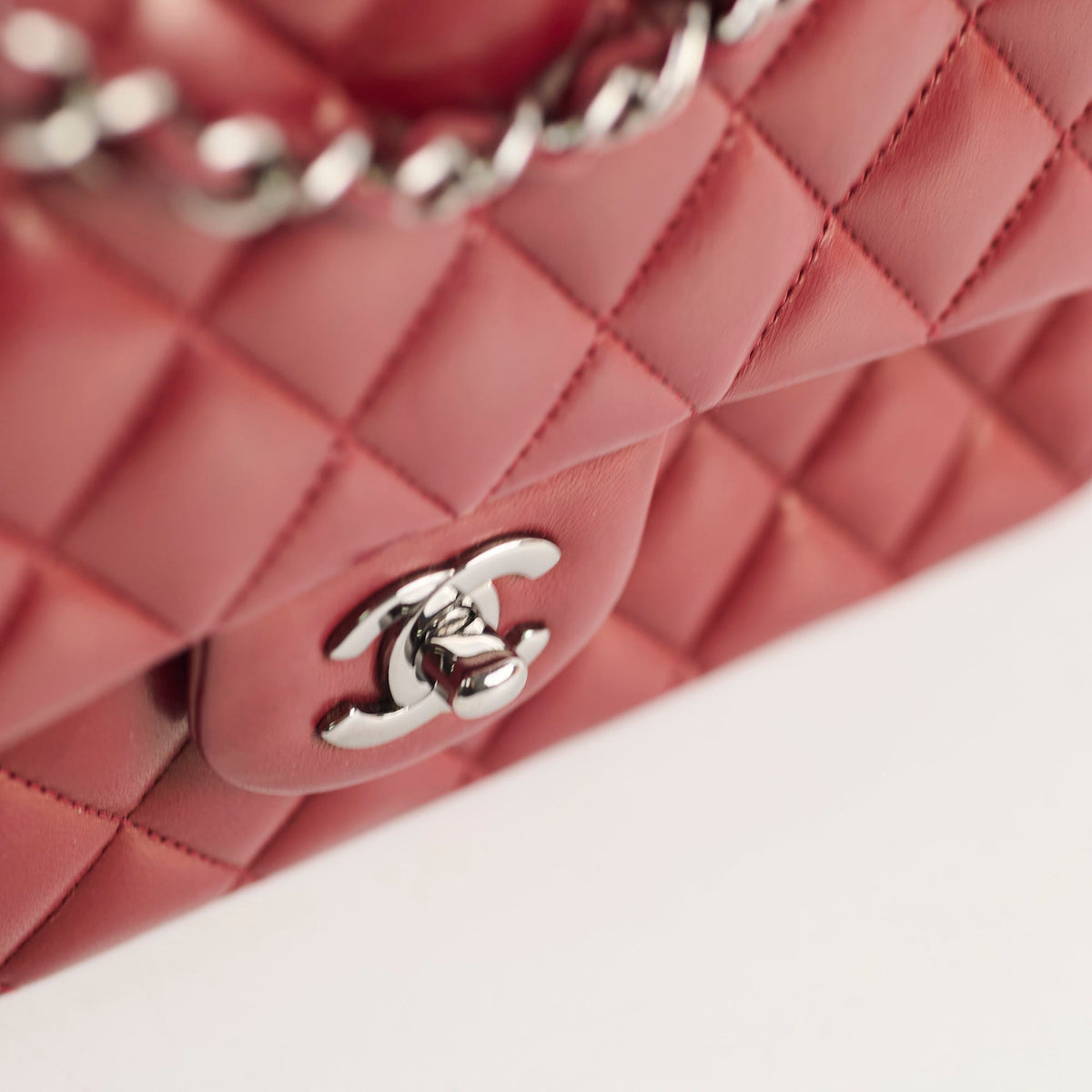 Chanel Classic Flap Medium M/L Lambskin Dark Red (10 Series) - photo 7