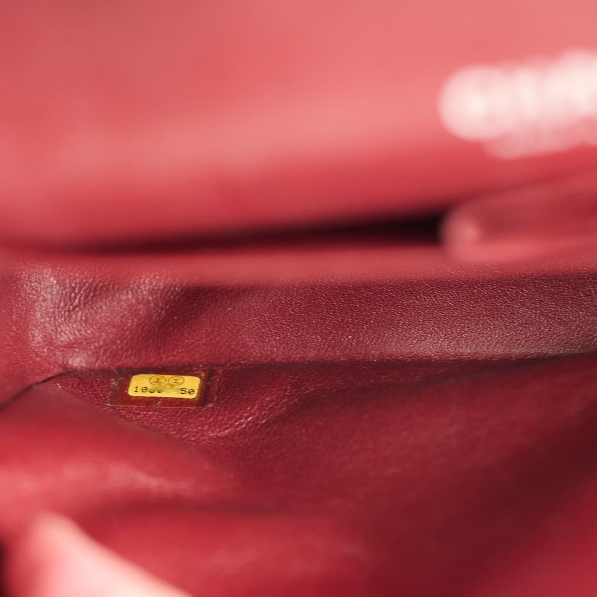 Chanel Classic Flap Medium M/L Lambskin Dark Red (10 Series) - photo 16