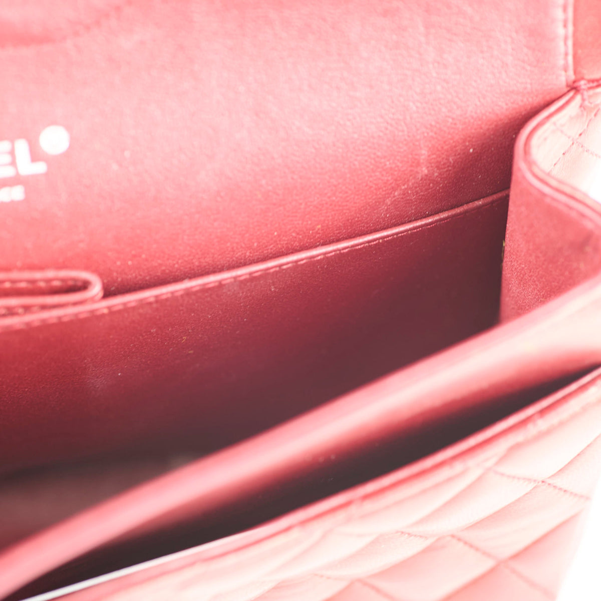 Chanel Classic Flap Medium M/L Lambskin Dark Red (10 Series) - photo 17
