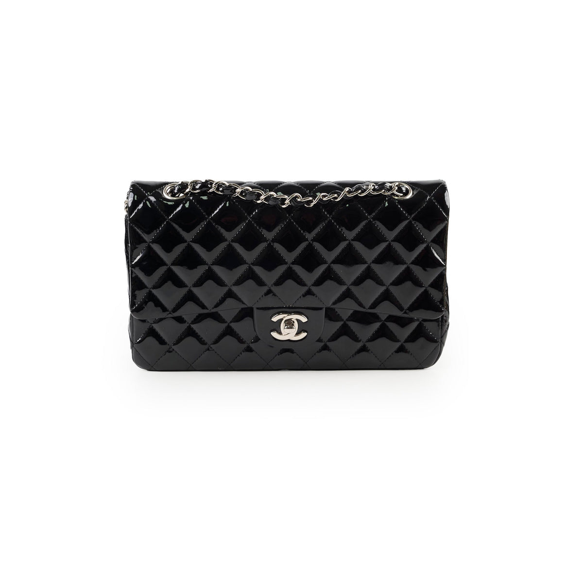Chanel Classic Flap Medium M/L Patent Black (13 Series) - photo 1