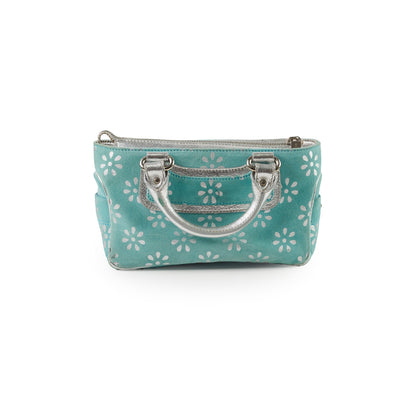 Celine Top Handle Tiffany Blue Suede - photo 1