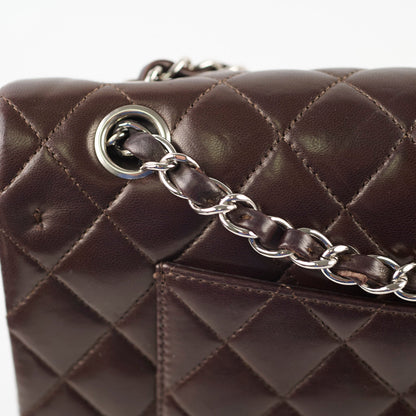 Chanel Classic Flap Medium/Large Lambskin Dark Brown - photo 5