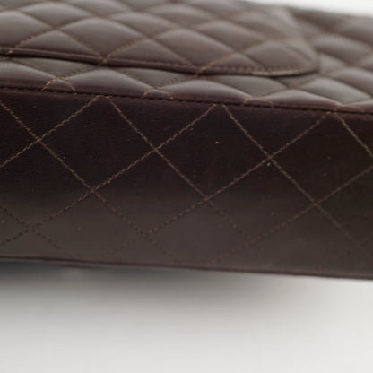 Chanel Classic Flap Medium/Large Lambskin Dark Brown - photo 17