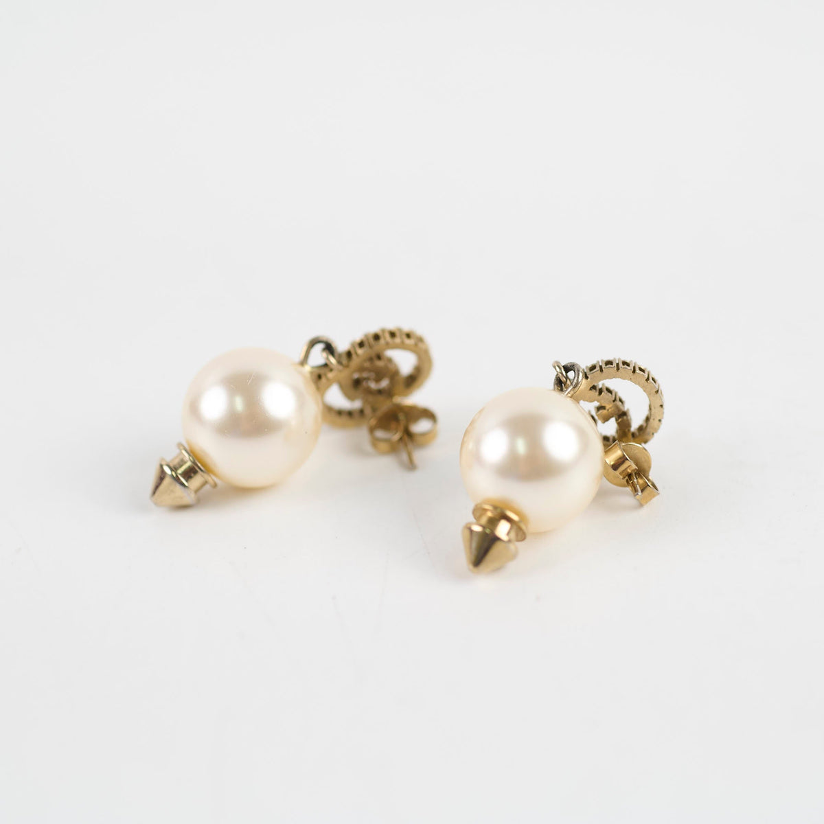 Gucci GG Crystal Pearl Earrings Costume Jewellery - photo 3