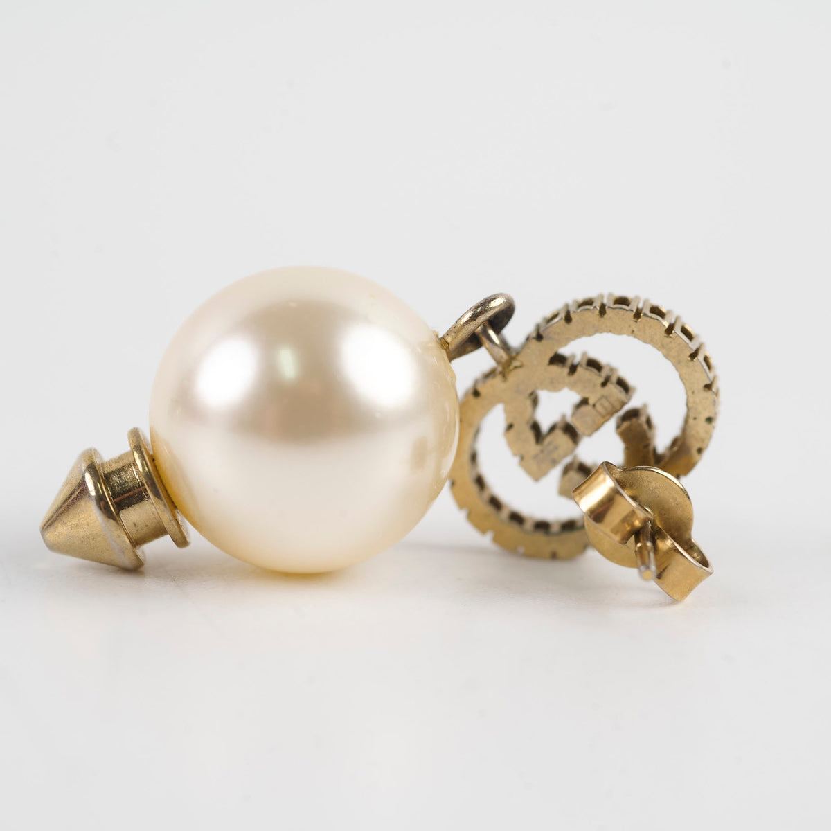 Gucci GG Crystal Pearl Earrings Costume Jewellery - photo 5