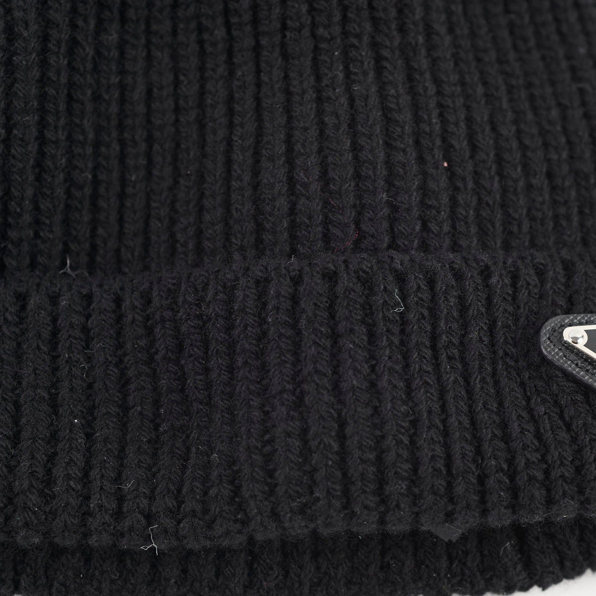Prada Knit Beanie Black - Size L - photo 5