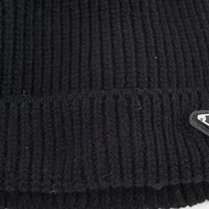 Prada Knit Beanie Black - Size L - photo 5