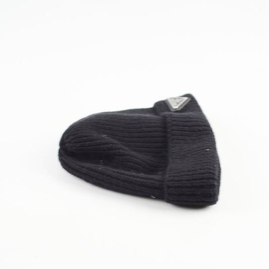 Prada Knit Beanie Black - Size L - photo 2
