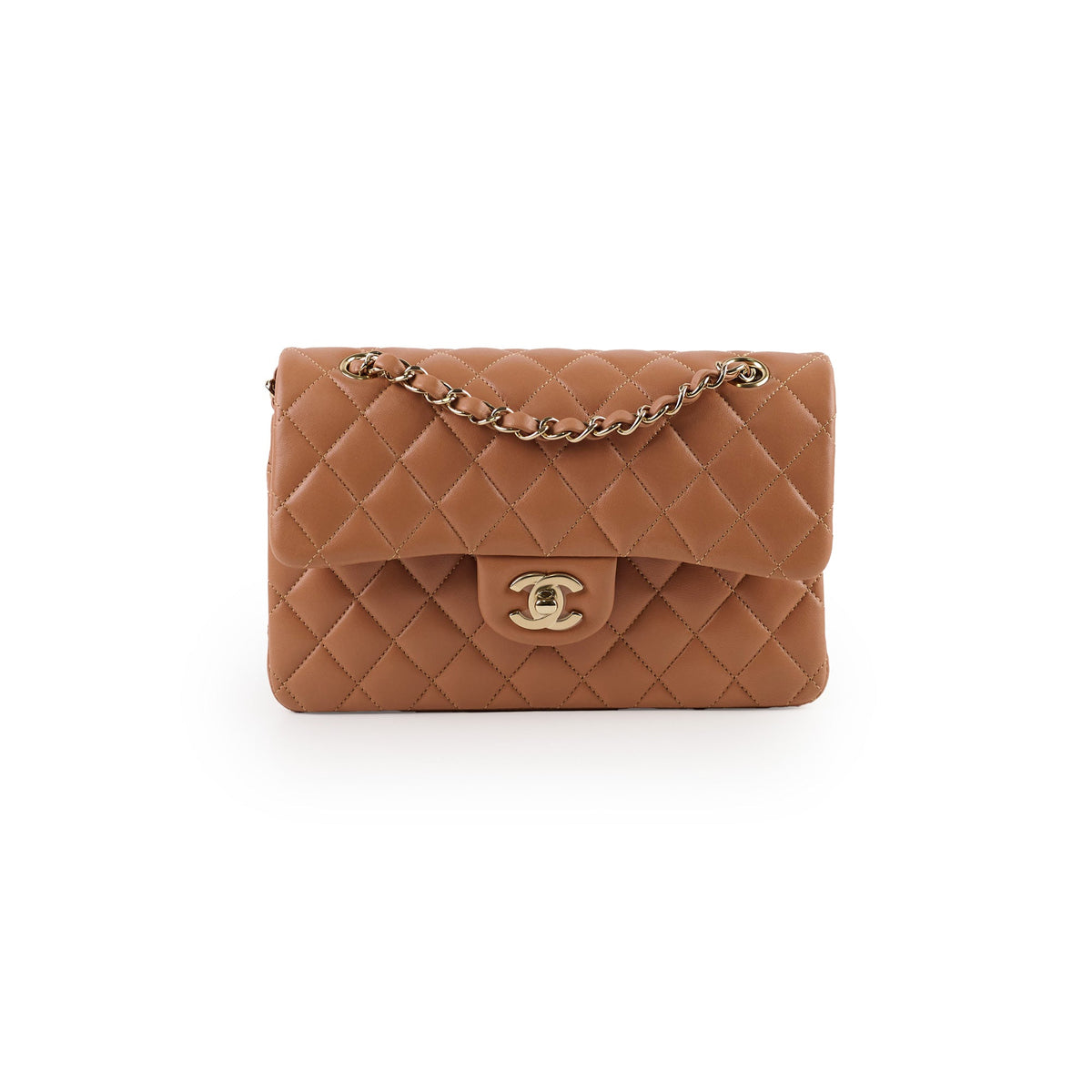 Chanel Small Classic Flap Lambskin Caramel - photo 1