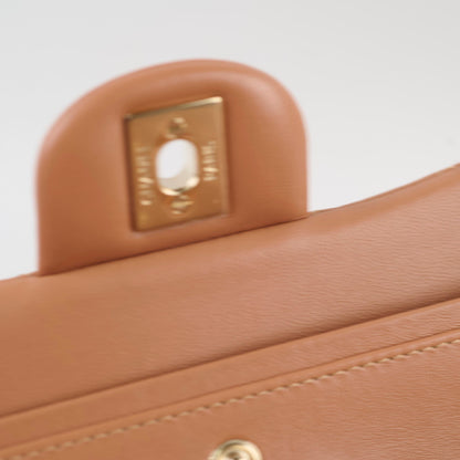 Chanel Small Classic Flap Lambskin Caramel - photo 6