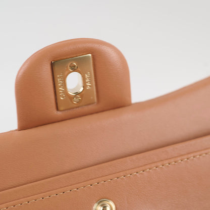 Chanel Small Classic Flap Lambskin Caramel - photo 7