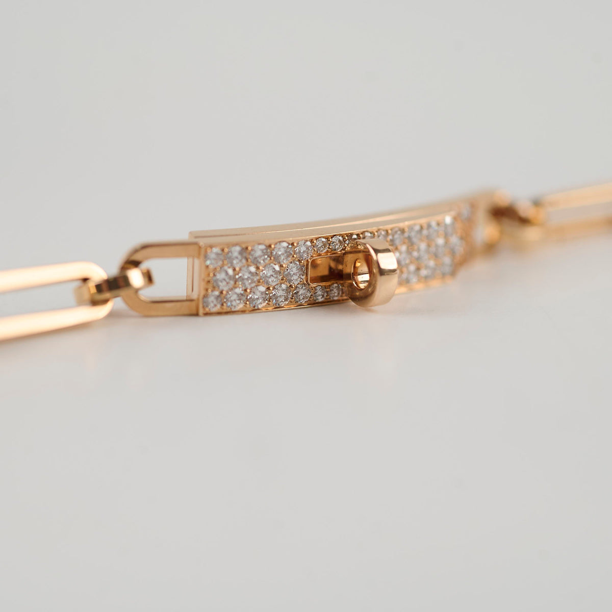 Hermes Kelly Chaine Rose Gold Diamond Choker Double/Bracelet 2025 - photo 3