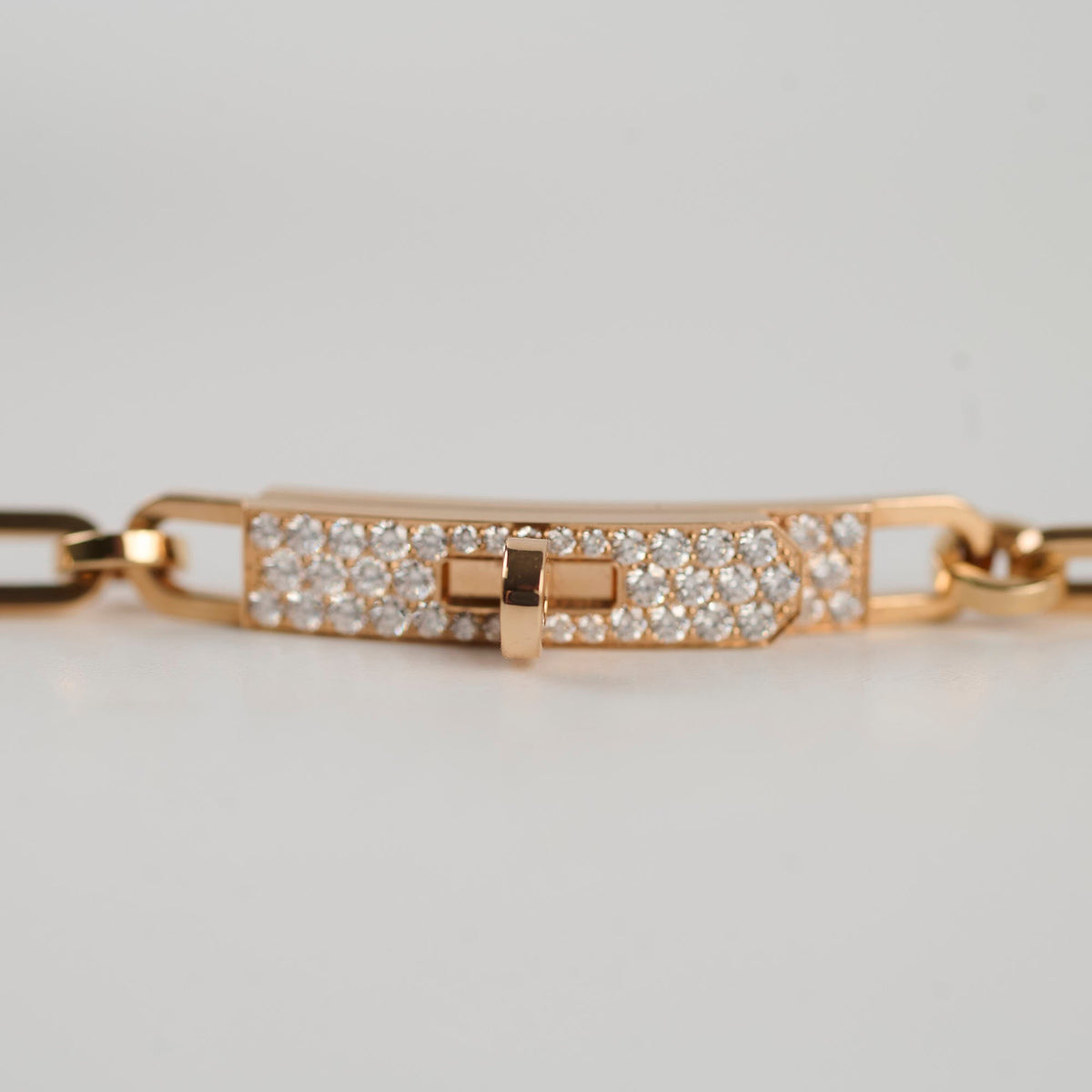 Hermes Kelly Chaine Rose Gold Diamond Choker Double/Bracelet 2025 - photo 5