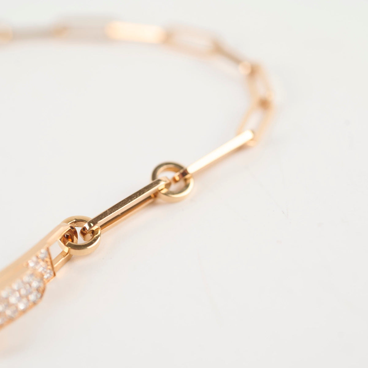 Hermes Kelly Chaine Rose Gold Diamond Choker Double/Bracelet 2025 - photo 8