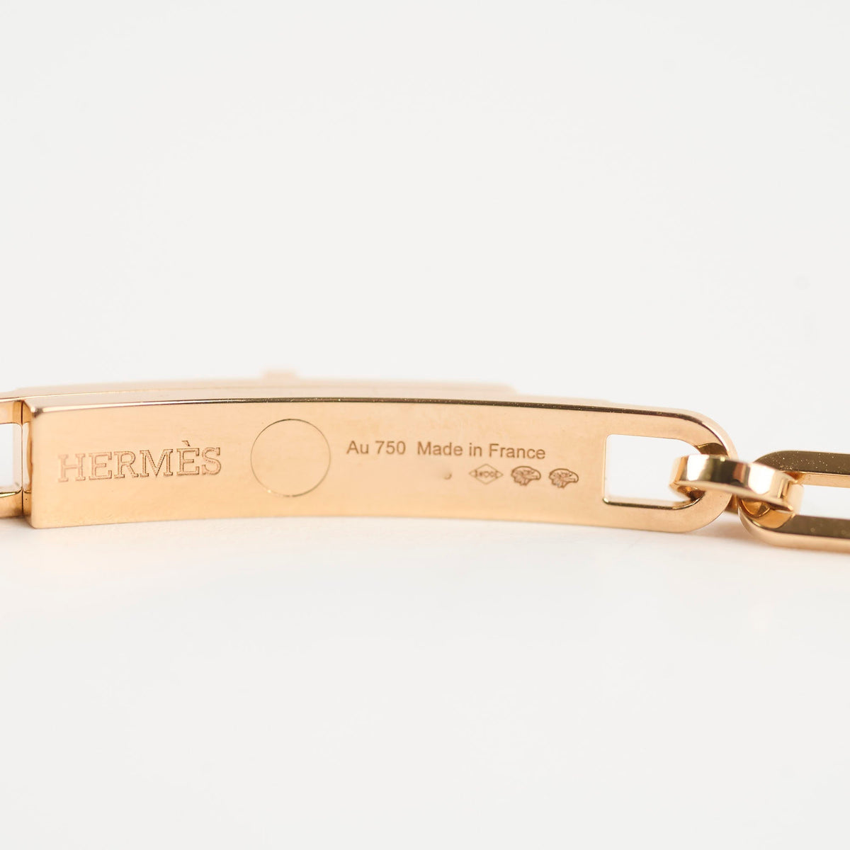 Hermes Kelly Chaine Rose Gold Diamond Choker Double/Bracelet 2025 - photo 12
