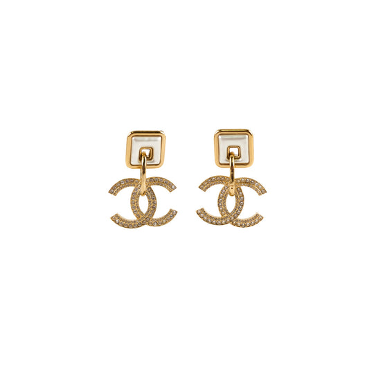 Chanel Large CC dangling earrings - photo 1