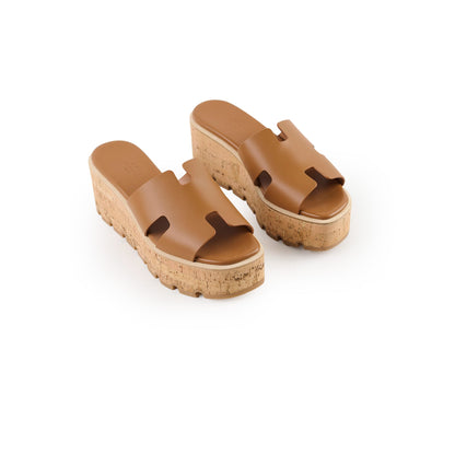 Hermes Eze 30 Sandals Naturel - Size 37 - photo 1