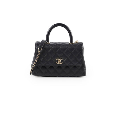 Chanel Coco Handle Small Caviar Black (Microchipped) - photo 1