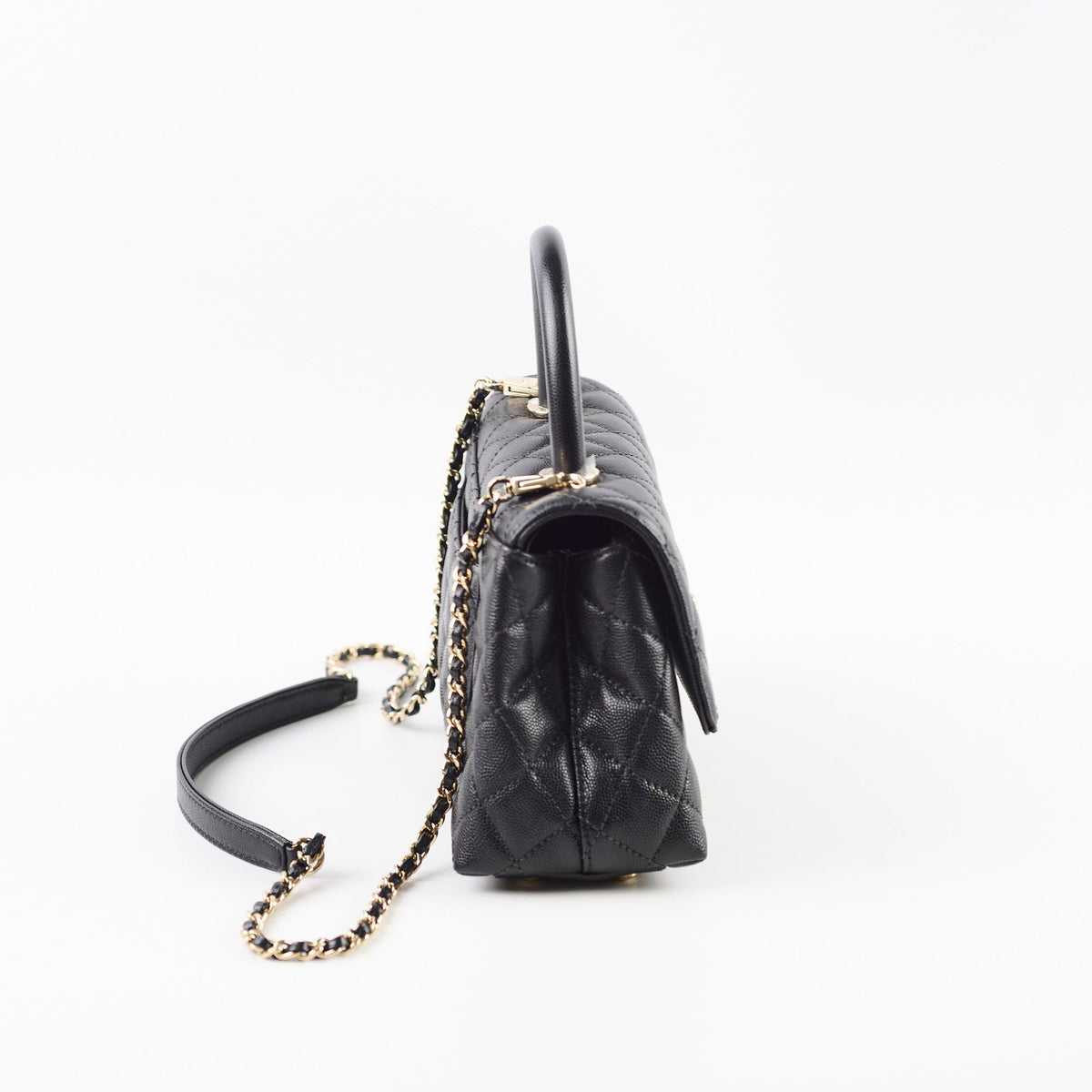 Chanel Coco Handle Small Caviar Black (Microchipped) - photo 2