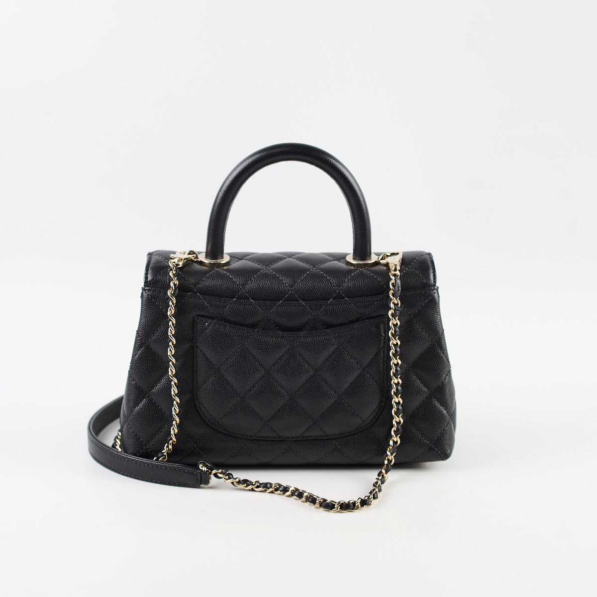 Chanel Coco Handle Small Caviar Black (Microchipped) - photo 3