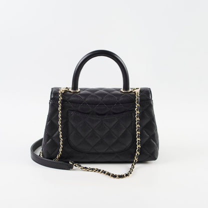 Chanel Coco Handle Small Caviar Black (Microchipped) - photo 3