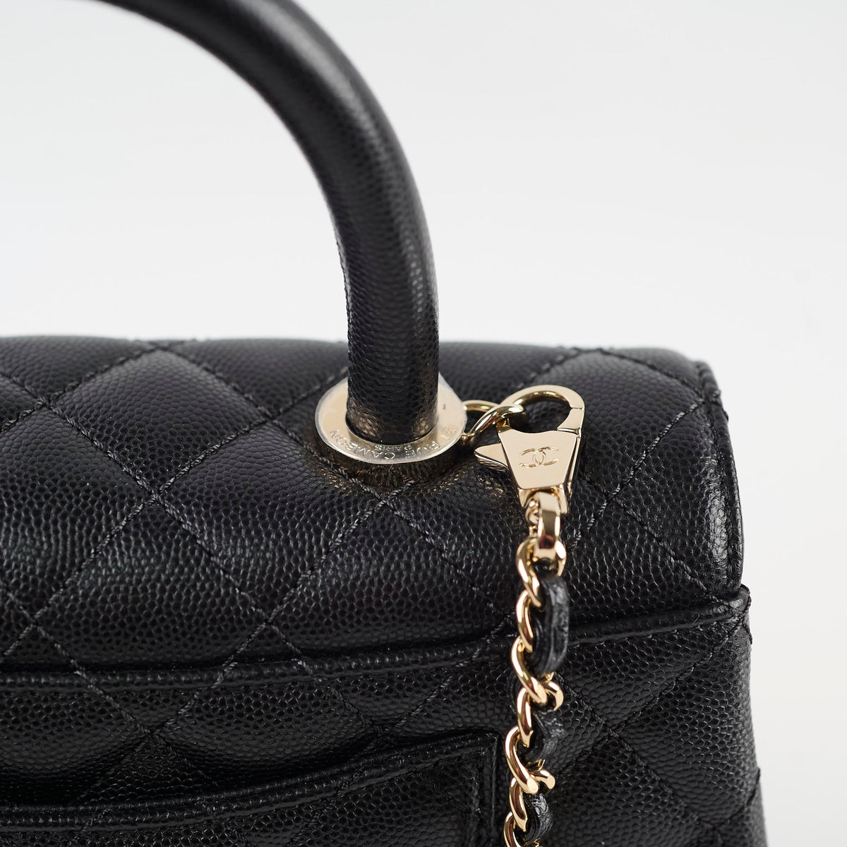 Chanel Coco Handle Small Caviar Black (Microchipped) - photo 5