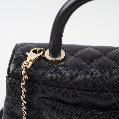 Chanel Coco Handle Small Caviar Black (Microchipped) - photo 6