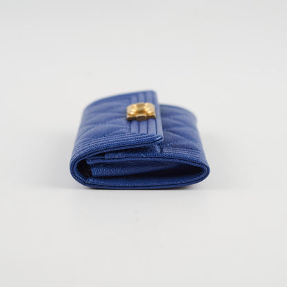 Chanel Boy Card Wallet Blue Caviar - photo 3