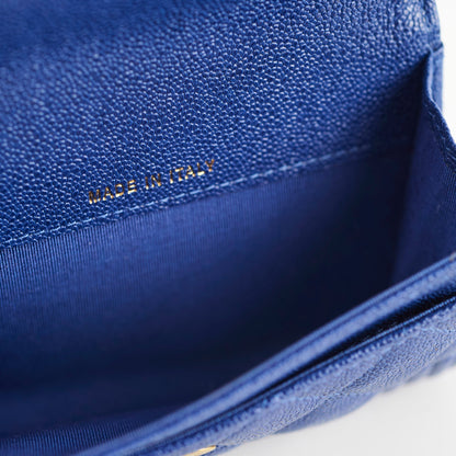 Chanel Boy Card Wallet Blue Caviar - photo 6