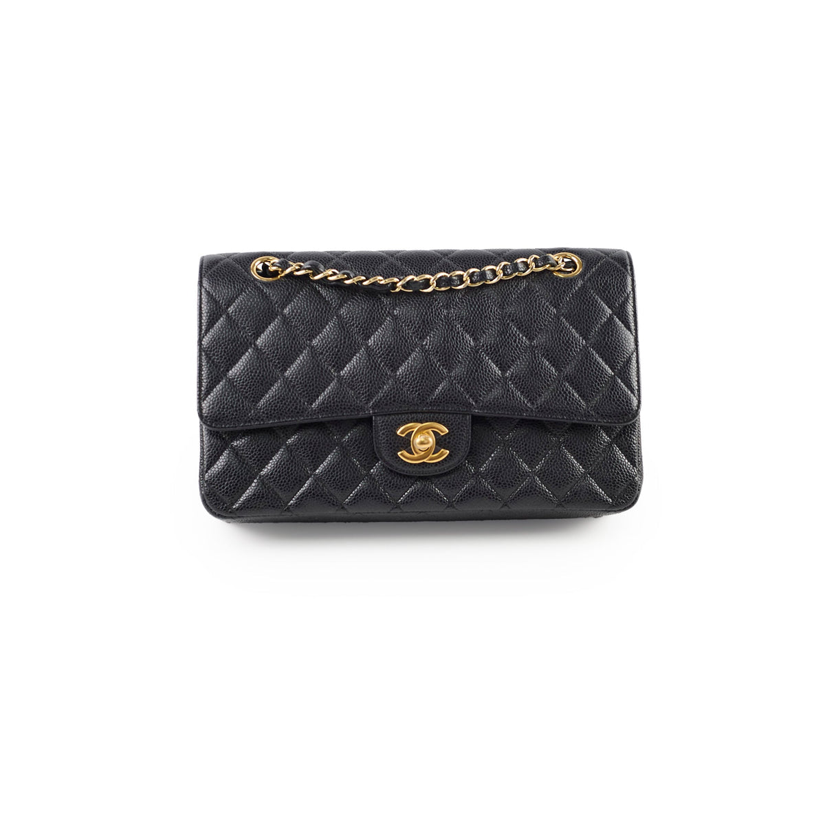 Chanel Medium Classic Flap Black Caviar GHW 16 series - photo 1