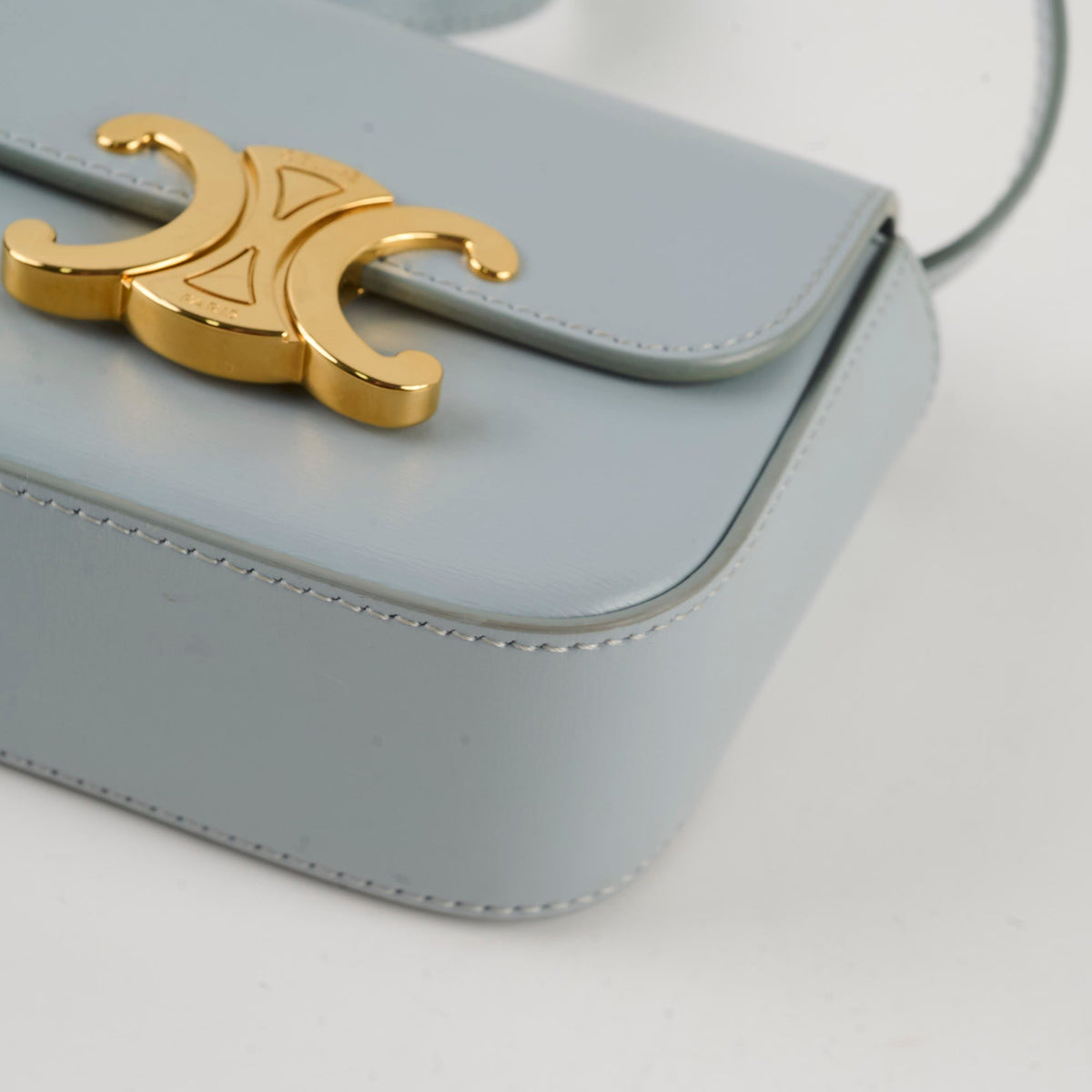 Celine Triomphe Mini Claude Sky Blue - photo 8