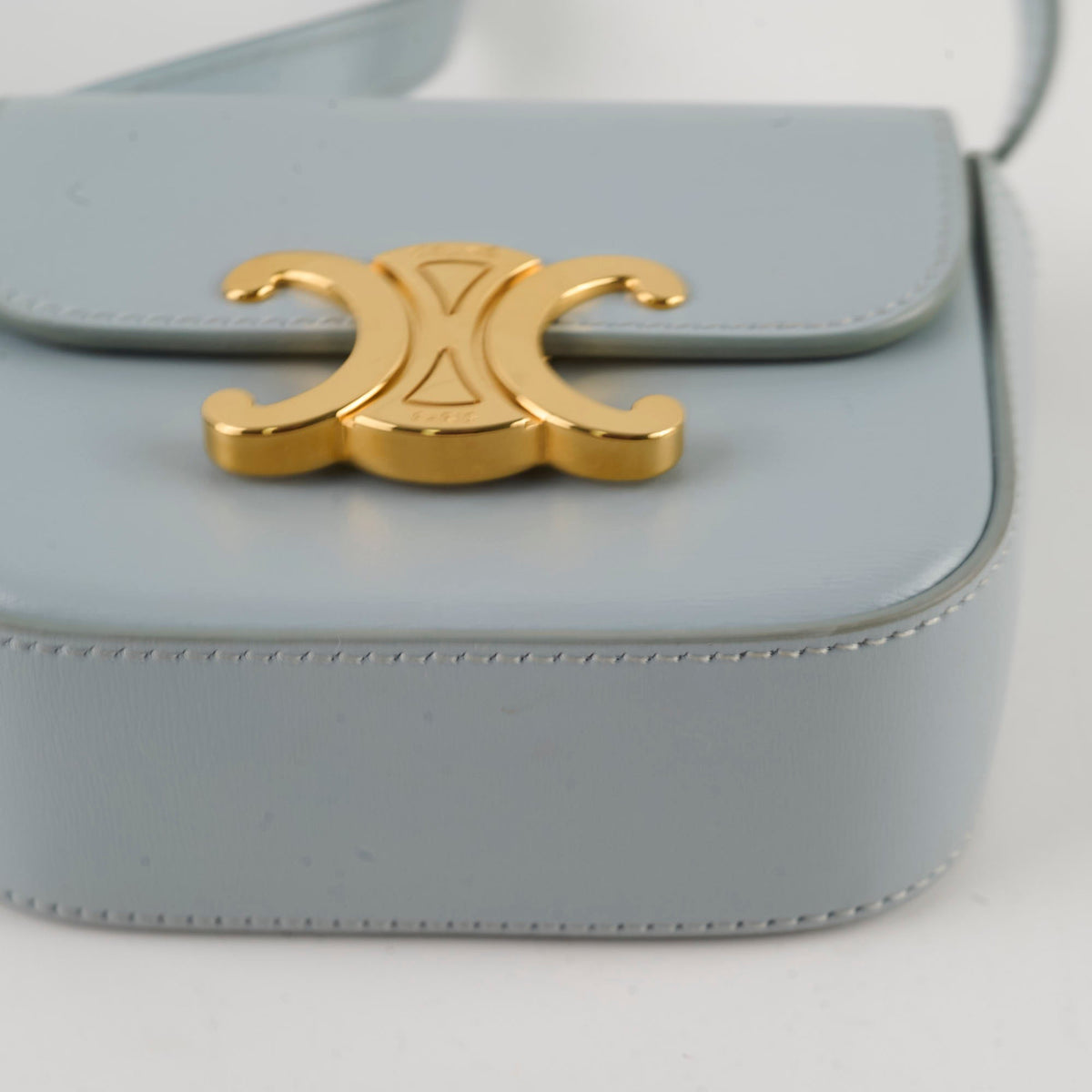 Celine Triomphe Mini Claude Sky Blue - photo 7