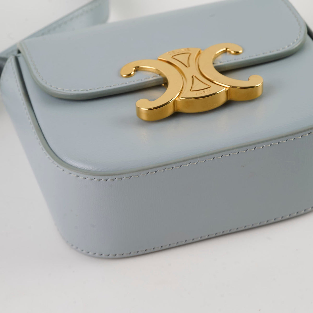 Celine Triomphe Mini Claude Sky Blue - photo 6