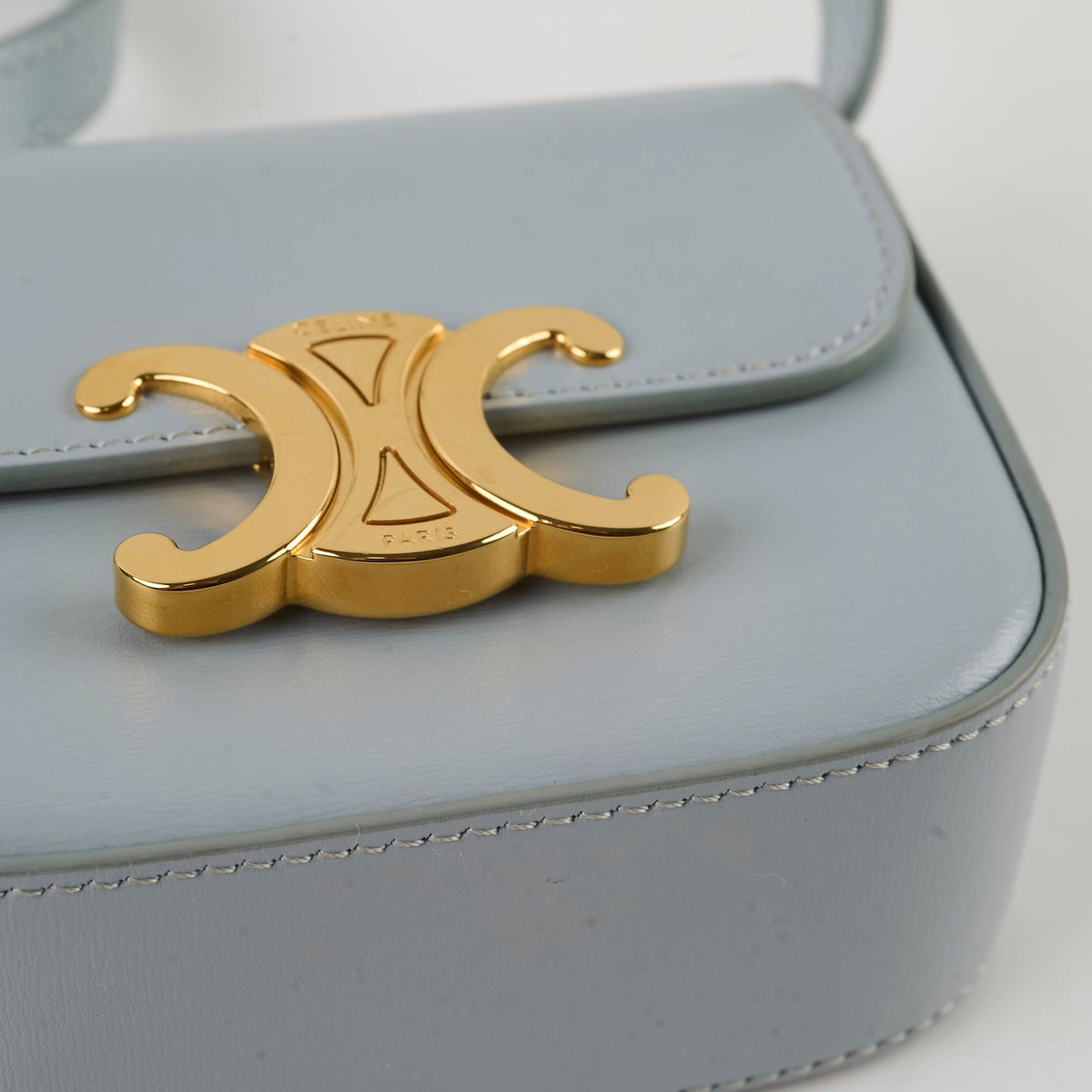 Celine Triomphe Mini Claude Sky Blue - photo 9