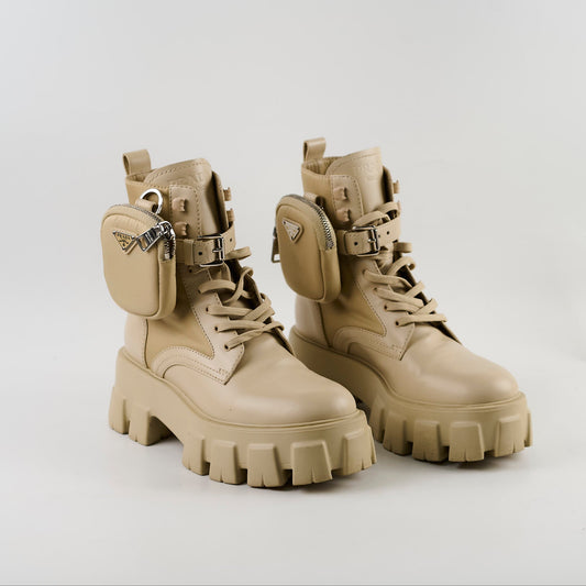 Prada Monolith Boots Beige size 37 - photo 2