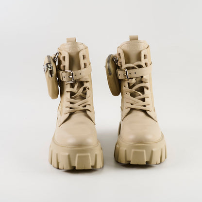 Prada Monolith Boots Beige size 37 - photo 3