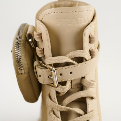 Prada Monolith Boots Beige size 37 - photo 8