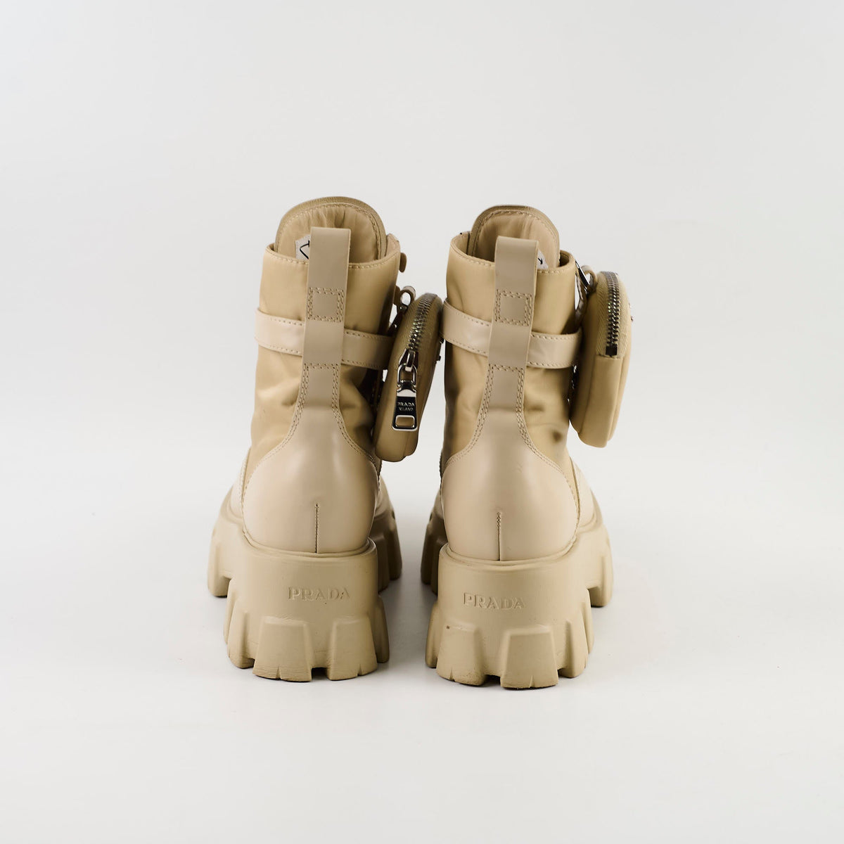 Prada Monolith Boots Beige size 37 - photo 4