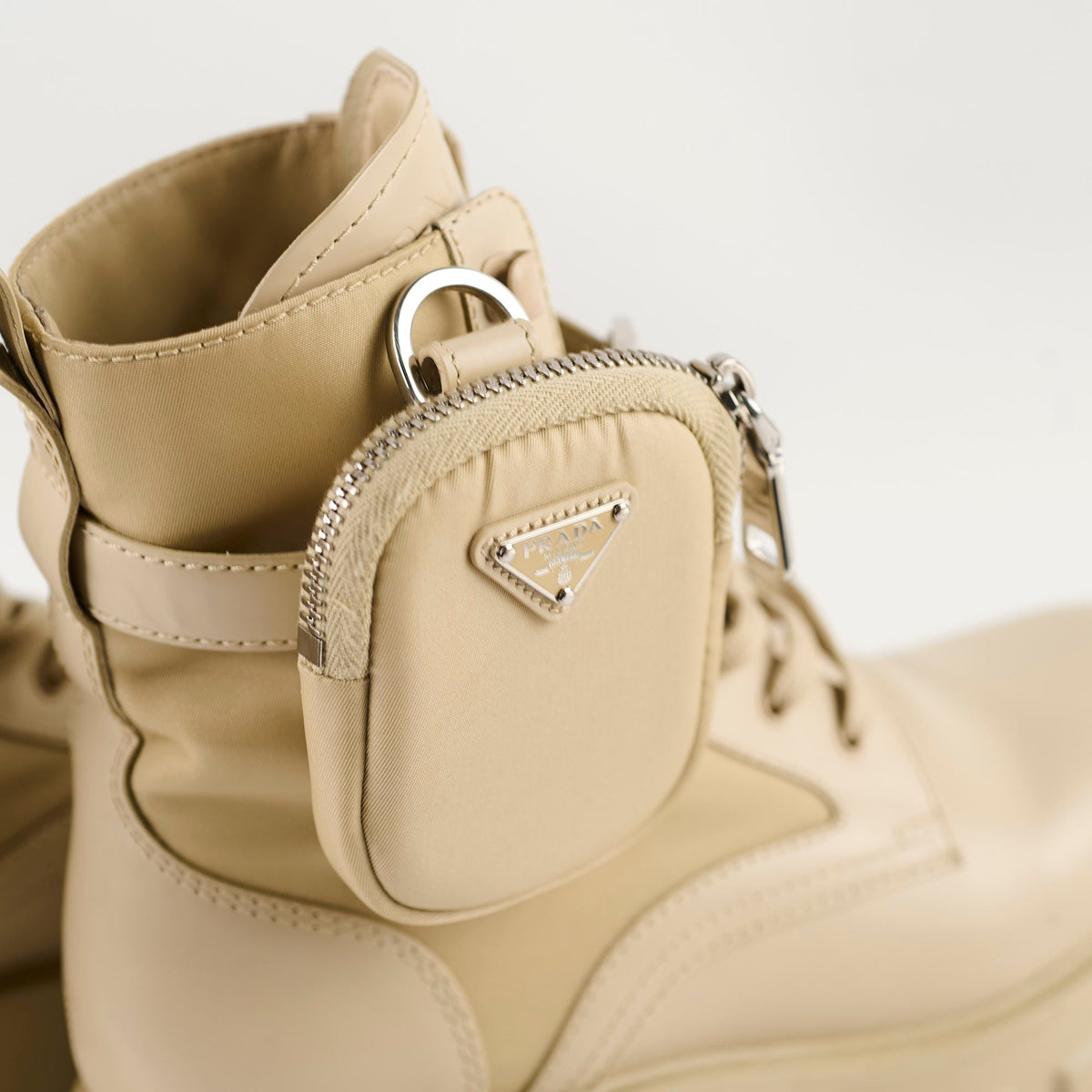 Prada Monolith Boots Beige size 37 - photo 14