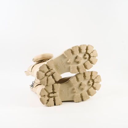 Prada Monolith Boots Beige size 37 - photo 5