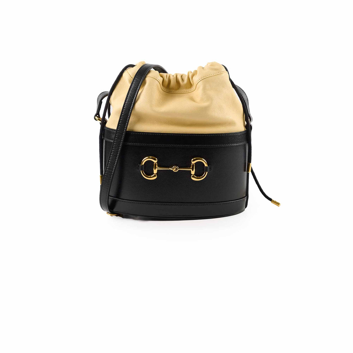 Gucci Horsebit 1955 Bucket Bag Beige/Black - photo 1