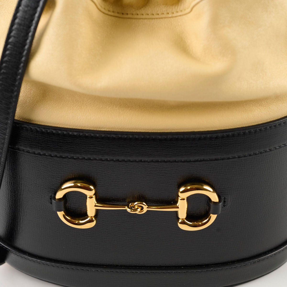 Gucci Horsebit 1955 Bucket Bag Beige/Black - photo 7