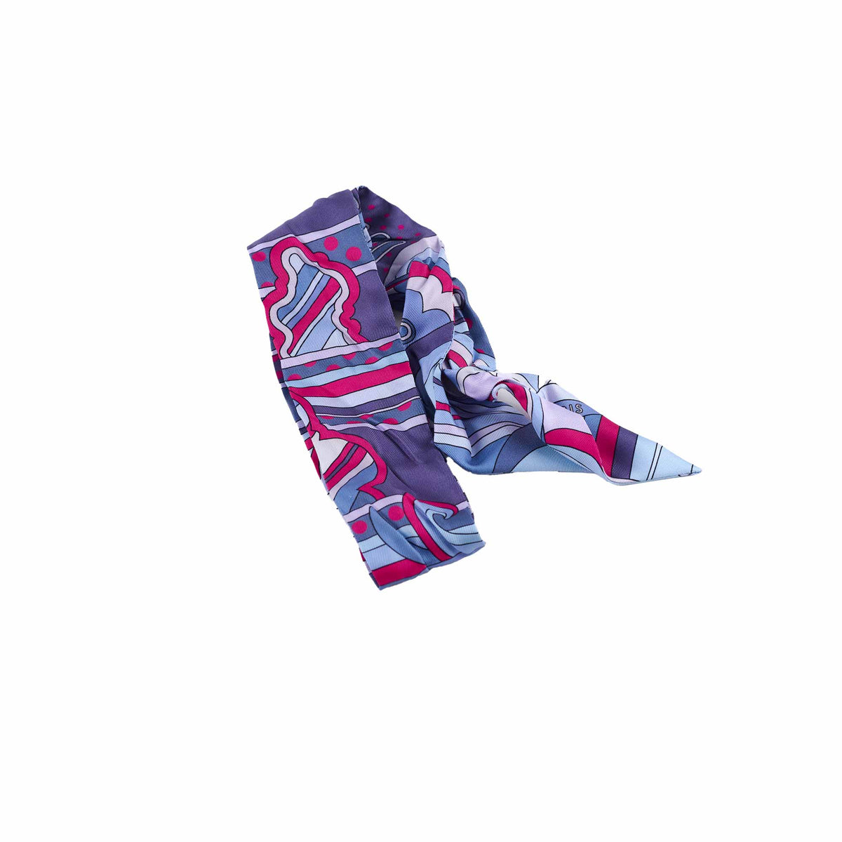 Hermes Fauborg Rainbow Twilly Blue/Pink - photo 1