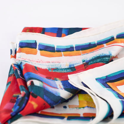 Chanel Aquarel Printed Multicolor Silk Scarf - photo 3