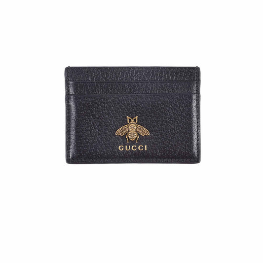 Gucci Bee Card Holder Wallet Black - photo 1