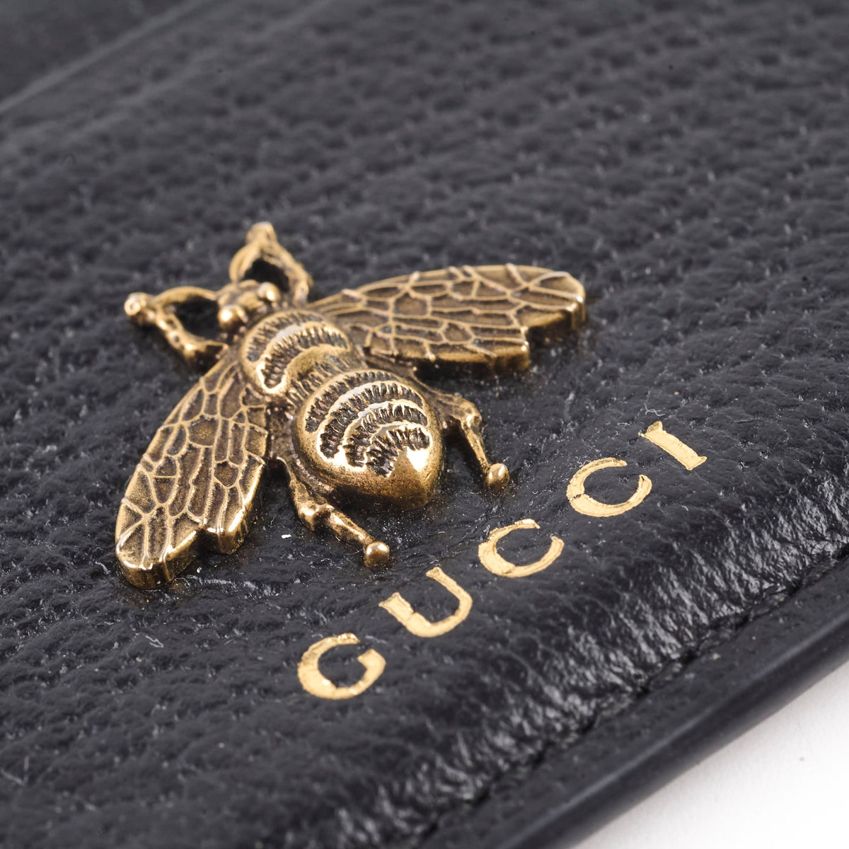 Gucci Bee Card Holder Wallet Black - photo 6