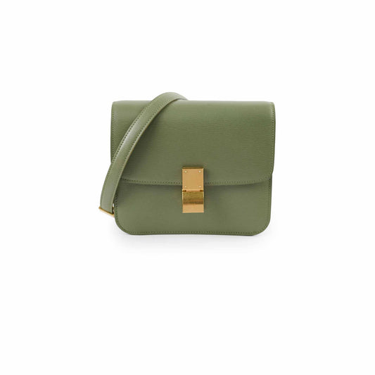 Celine Teen Classic Box Bag in Light Khaki - photo 1