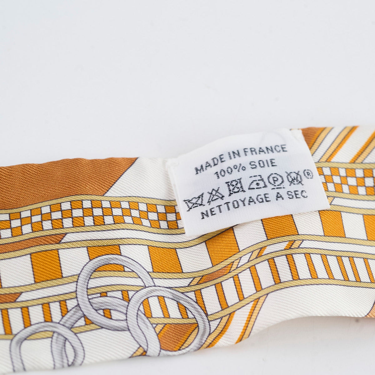 Hermes Soie Brides ET Gris Twilly Caramel/Blanc/Bronze - photo 4