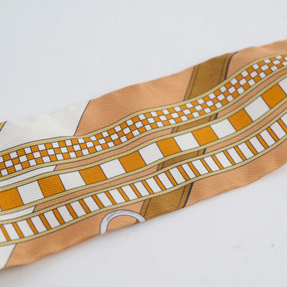 Hermes Soie Brides ET Gris Twilly Caramel/Blanc/Bronze - photo 5