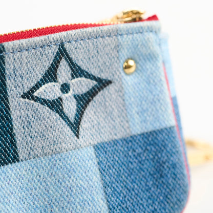 Louis Vuitton Monogram Patchwork Denim Micro Pochette - photo 5